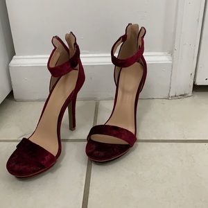 Velvet heels